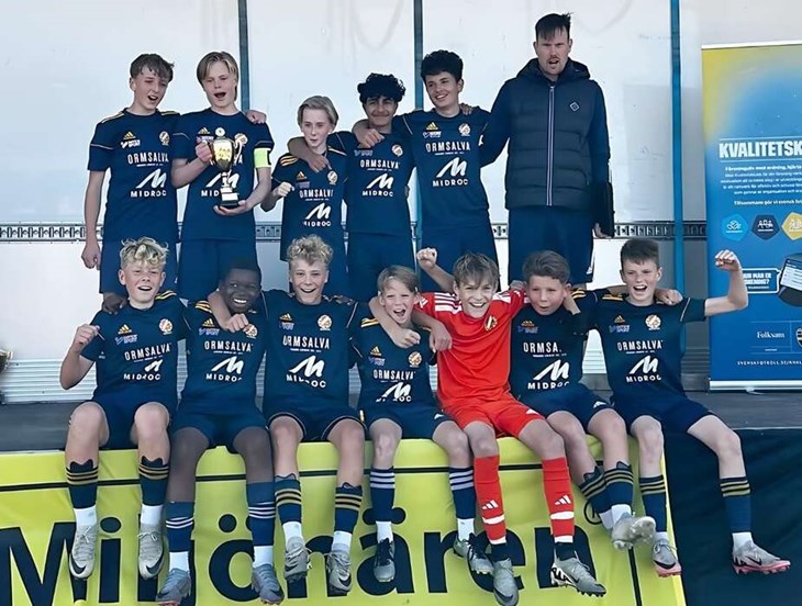 Falu BS F13-tjejer kan titulera sig distriktsmästare. Foto: Dalarnas Fotbollförbund