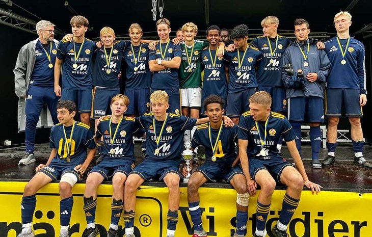 Falu BS P17-grabbar vann DM-finalen. Foto: Dalarnas Fotbollförbund