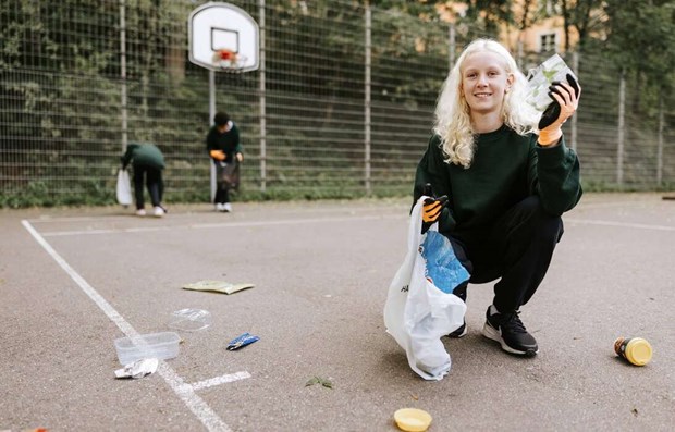 Många dalabarn plockade skräp