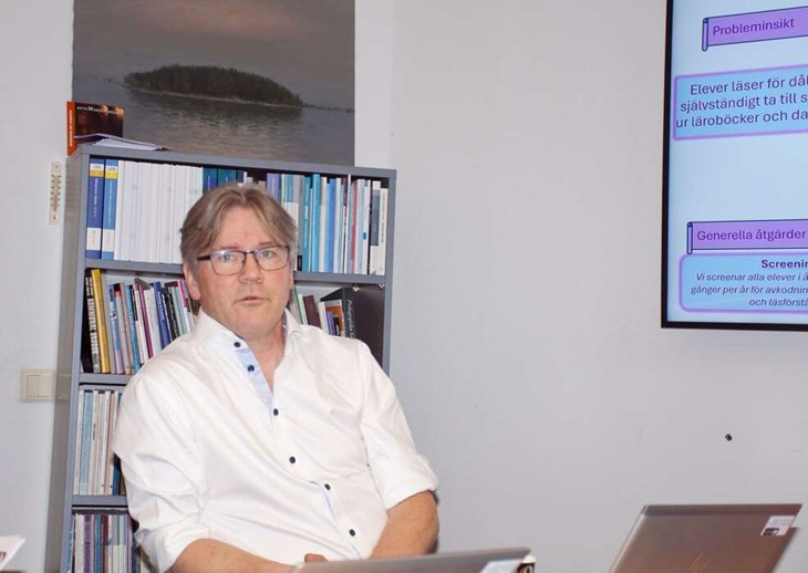 "Vi tror det ska lyfta så vi är säkra på att vi har en lägstanivå som vi är nöjda med", säger skolchef Jerker Olofsson. Foto: Lisa Björklund
