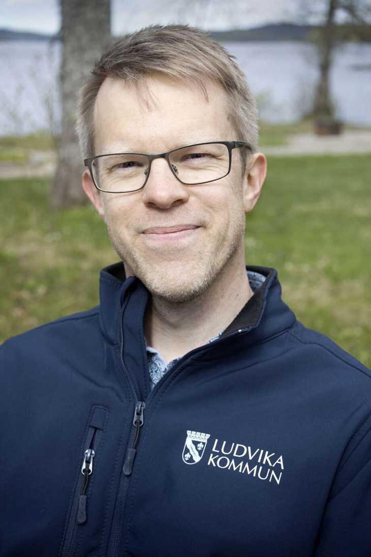 kommunikatör Andreas Falk hoppas på fint väder nästa helg. Foto: Sara Flodin
